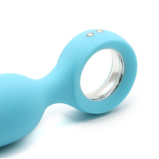 Анальна вібропробка KisToy Orville Блакитна