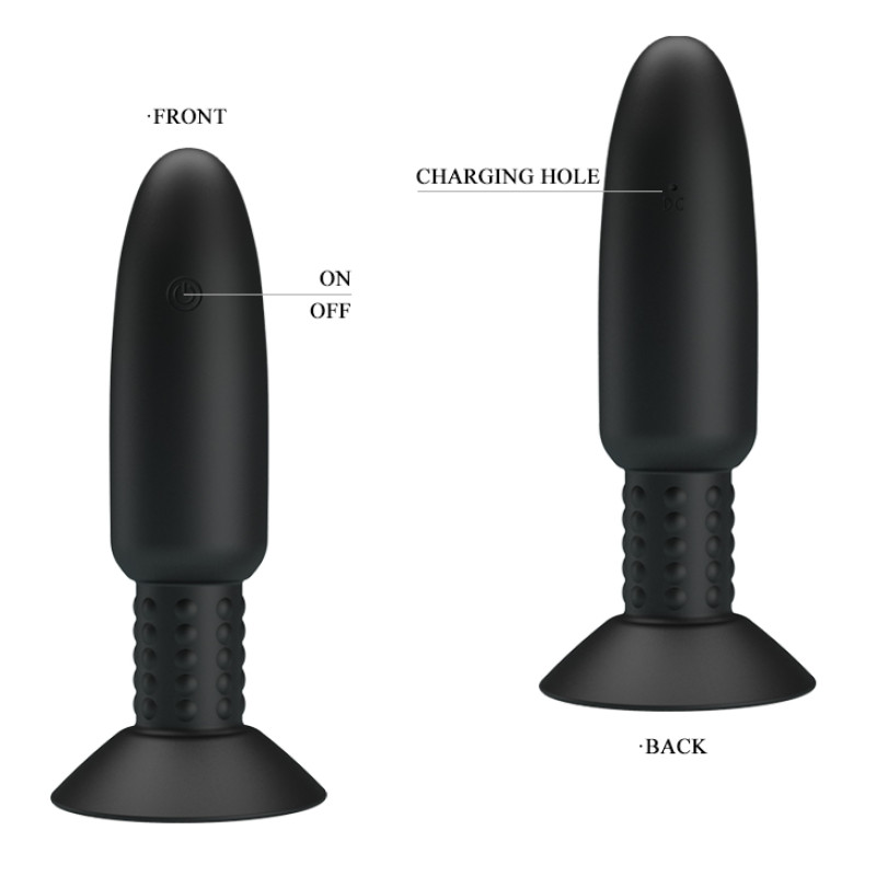 Анальная пробка Pretty Love Beaded for xtra pleasure Plug Черная Анальная пробка Pretty Love Beaded for xtra pleasure Plug Черная