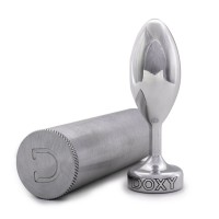 Металева анальна пробка DOXY Butt Plug SMOOTH, гладенька, діаметр 3,3 см