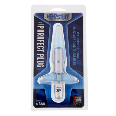 Плаг із вібрацією Dreamtoys Menzstuff Purrfect Plug Блакитний