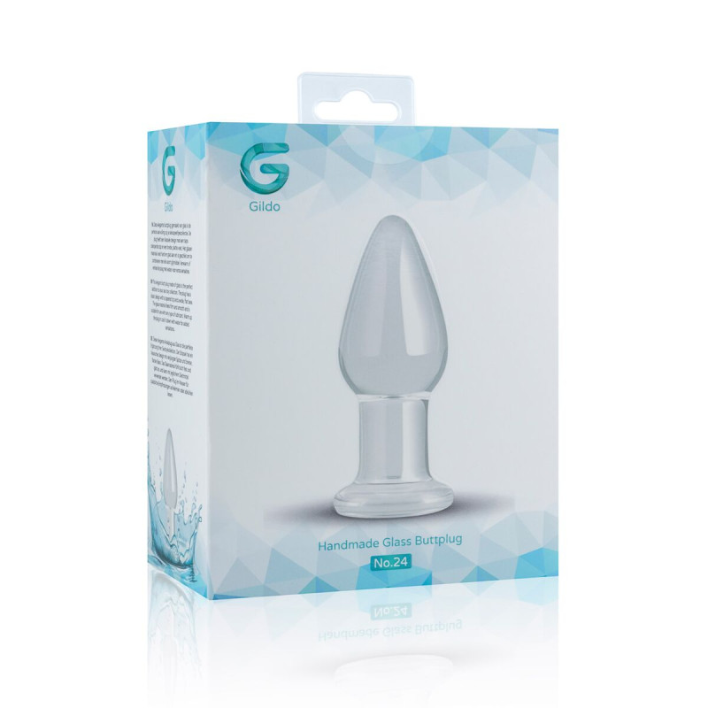 Стеклянная анальная пробка Gildo Glass Buttplug No. 24 Стеклянная анальная пробка Gildo Glass Buttplug No. 24