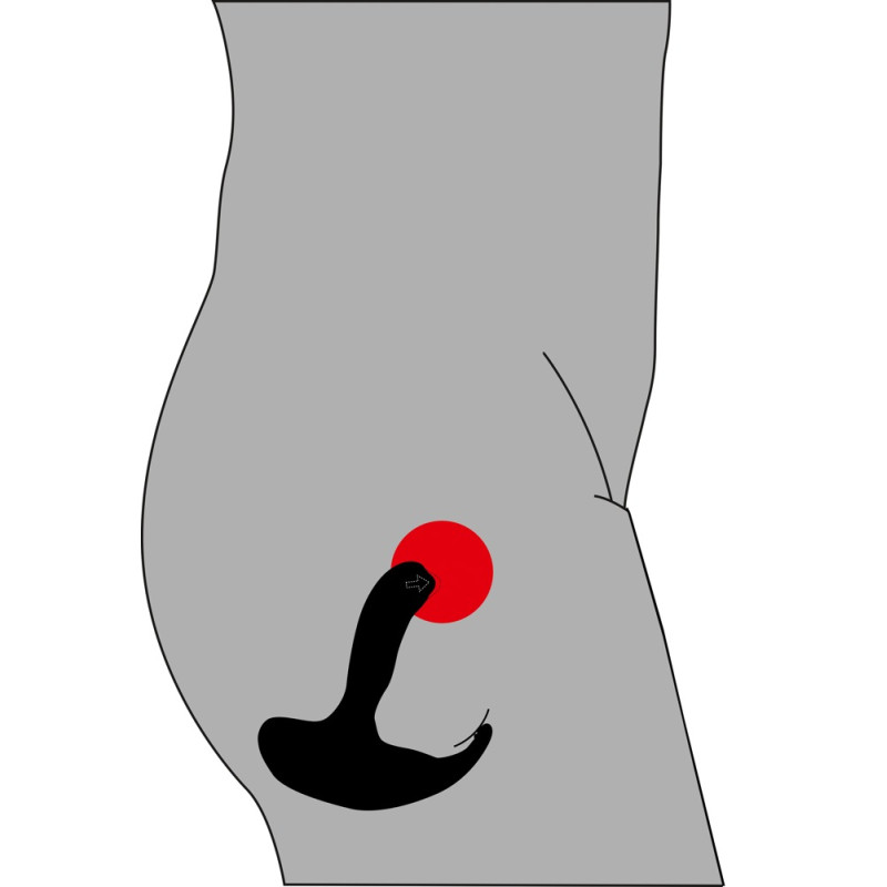 Масажер простати Rebel Rechargeable Knocking Pl Чорний Масажер простати Rebel Rechargeable Knocking Pl Чорний