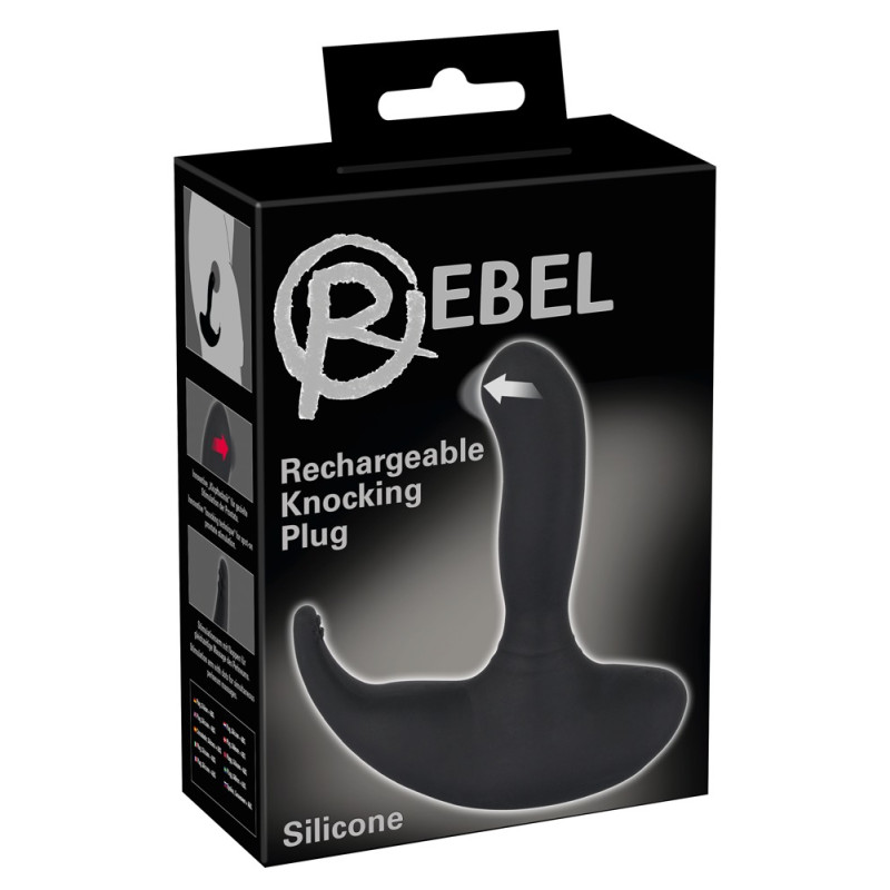 Масажер простати Rebel Rechargeable Knocking Pl Чорний Масажер простати Rebel Rechargeable Knocking Pl Чорний
