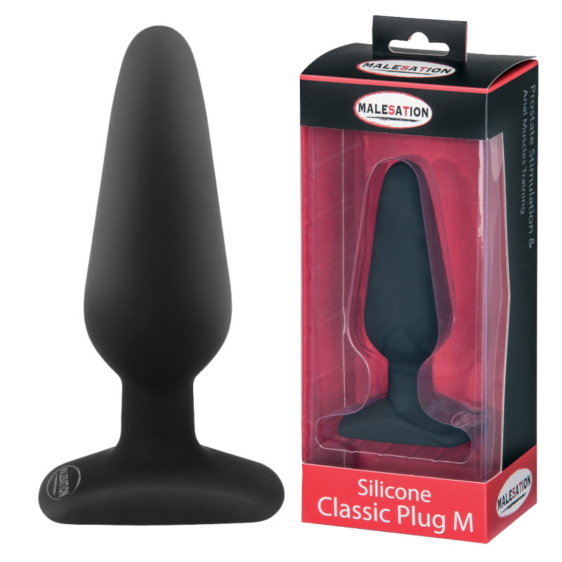 Анальний корок StRubber MALESATION Silicone Classic Plug M Анальний корок StRubber MALESATION Silicone Classic Plug M