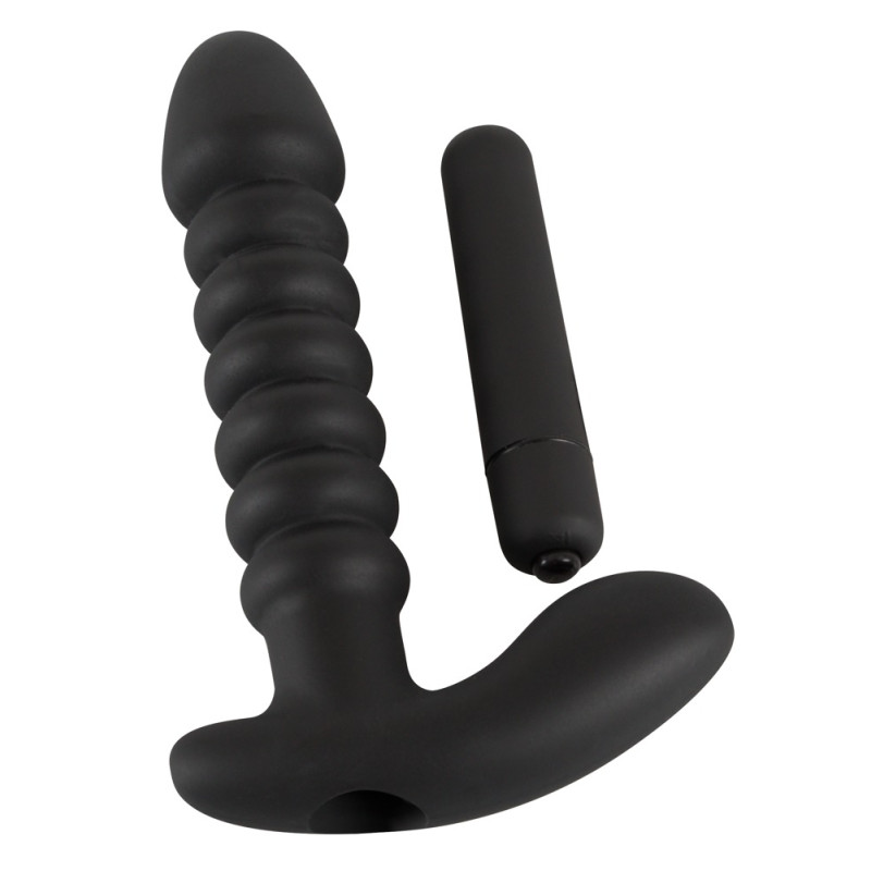 Анальный вибратор Black Velvets Vibrating Vibrator Черный Анальный вибратор Black Velvets Vibrating Vibrator Черный