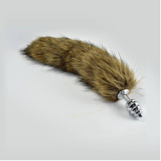 Анальна пробка с хвостом LoveToy Metal Anal Tail-Small LVTOY211