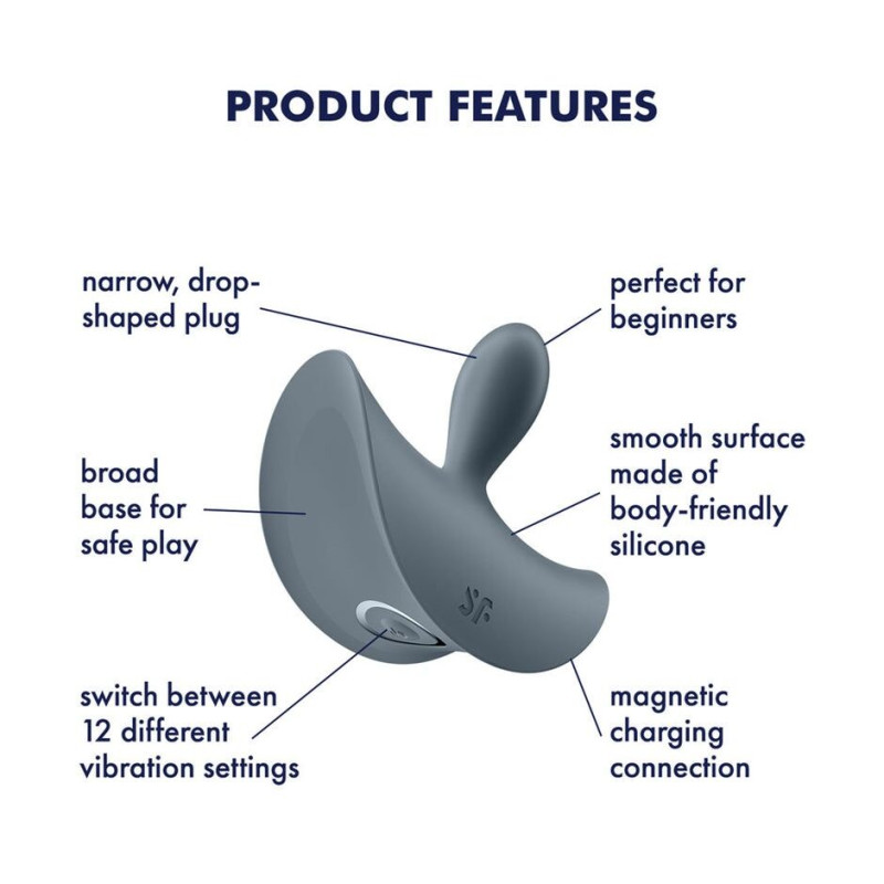 Анальна вібропробка Satisfyer Booty Absolute Beginners 2, для початківців, ввідна частина 3,5 см Анальна вібропробка Satisfyer Booty Absolute Beginners 2, для початківців, ввідна частина 3,5 см