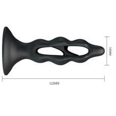 Стимулятор простаты LyBaile Silicone Butt Plug tension Exerciser Черный LK0201