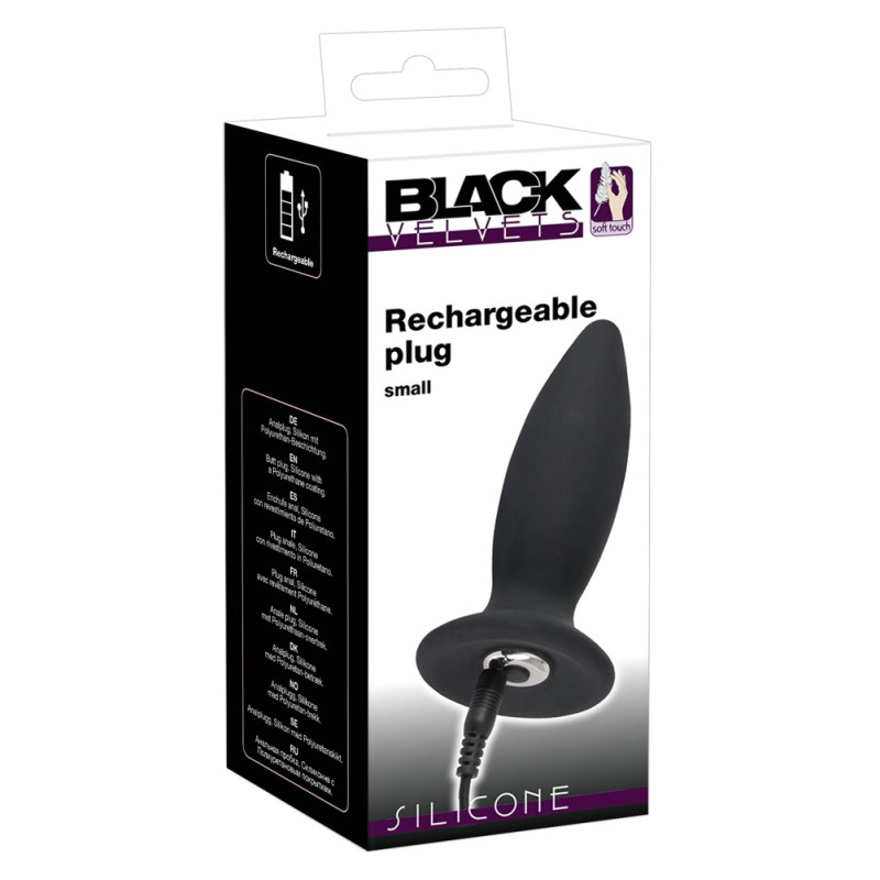 Анальна пробка Black Velvets Rechargeable Plug Small Анальна пробка Black Velvets Rechargeable Plug Small