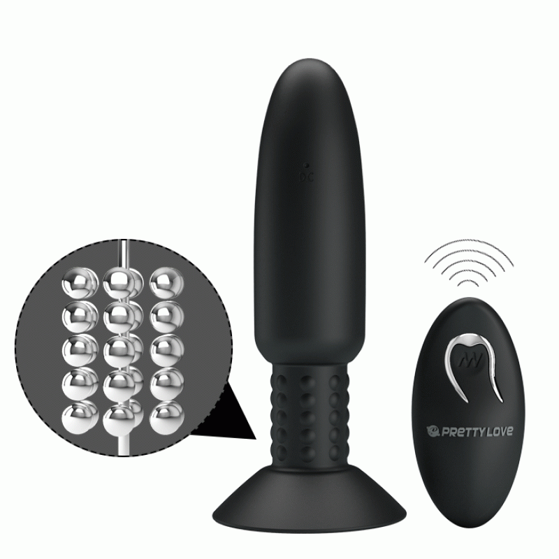 Анальная пробка Pretty Love Beaded for xtra pleasure Plug Черная Анальная пробка Pretty Love Beaded for xtra pleasure Plug Черная