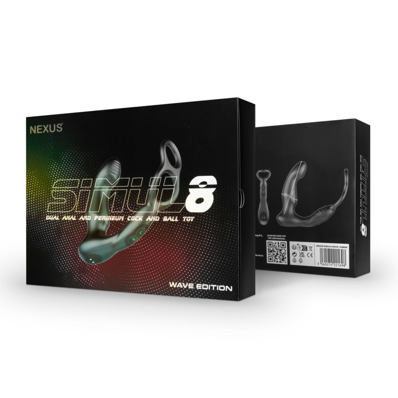 Стимулятор простаты Nexus SIMUL8 Wave Edition с эрекционным кольцом Стимулятор простаты Nexus SIMUL8 Wave Edition с эрекционным кольцом