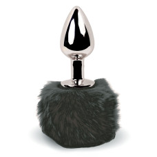 Анальная пробка FeelzToys Bunny Tails Butt Plug Черная