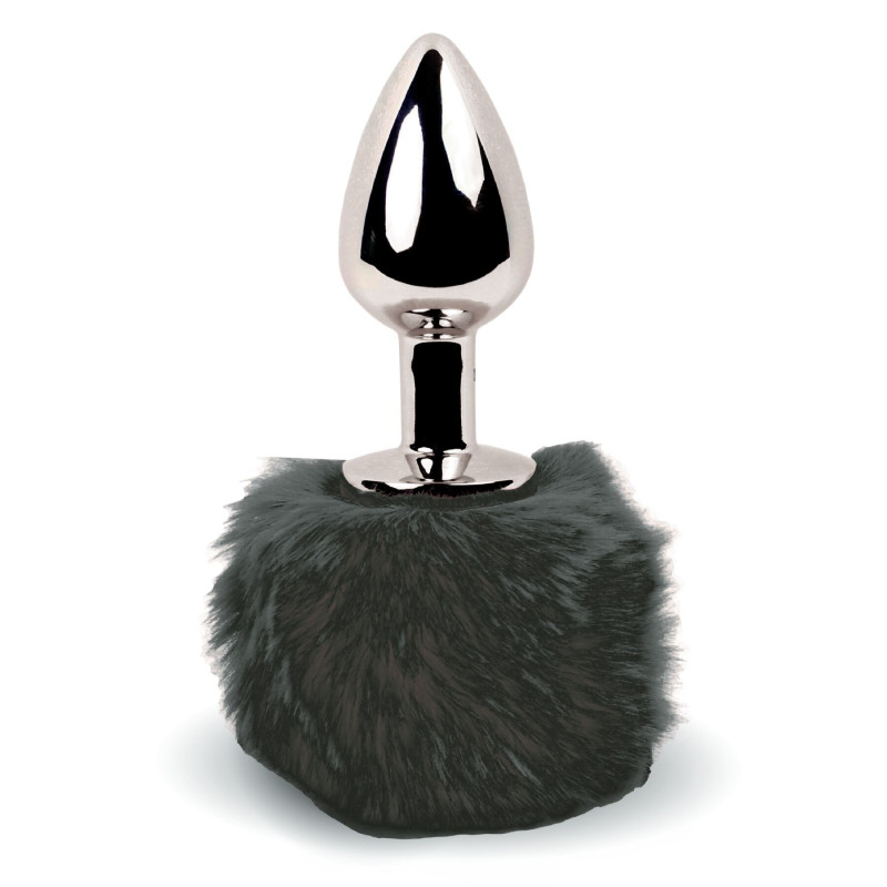 Анальная пробка FeelzToys Bunny Tails Butt Plug Черная Анальная пробка FeelzToys Bunny Tails Butt Plug Черная