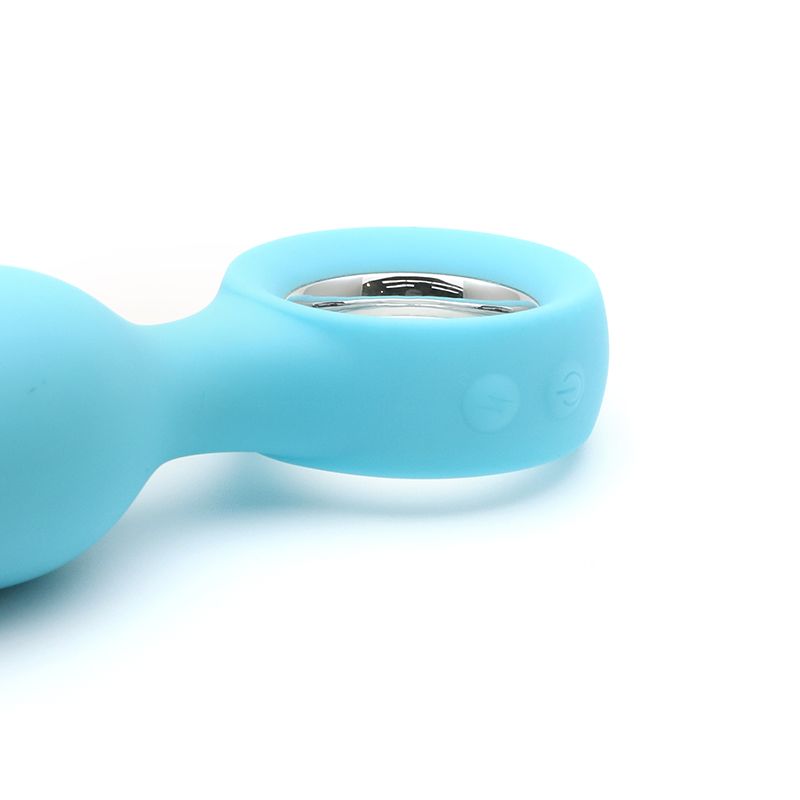 Анальная вибропробка KisToy Orville Голубая Анальная вибропробка KisToy Orville Голубая