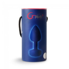 Великий дизайнерський анальний затор із вібрацією Fun Toys Gplug Синя