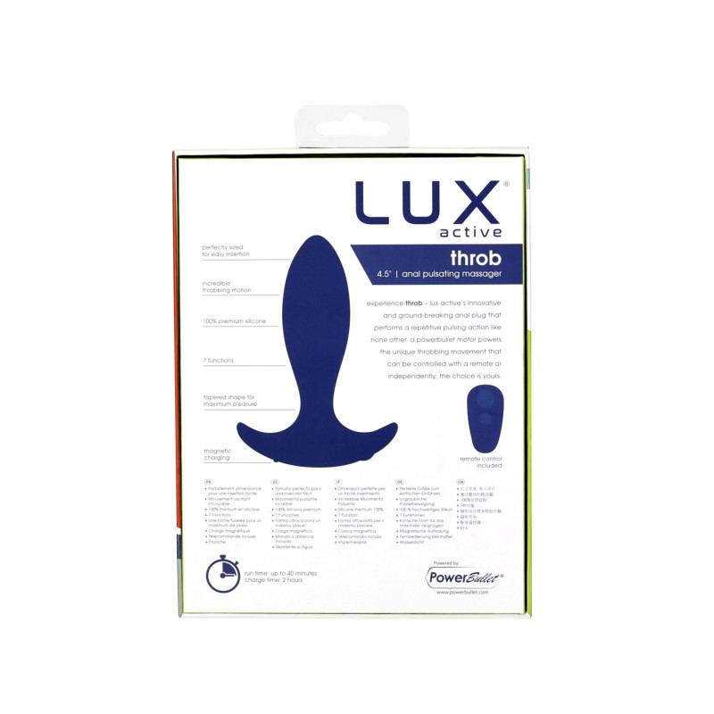 Анальная пробка-пульсатор Lux Active Throb Анальная пробка-пульсатор Lux Active Throb