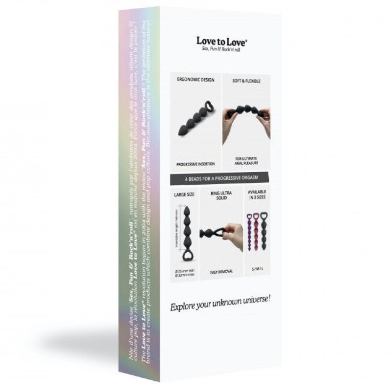 Анальний ланцюжок Love To Love BING BANG L - BLACK ONYX Анальний ланцюжок Love To Love BING BANG L - BLACK ONYX