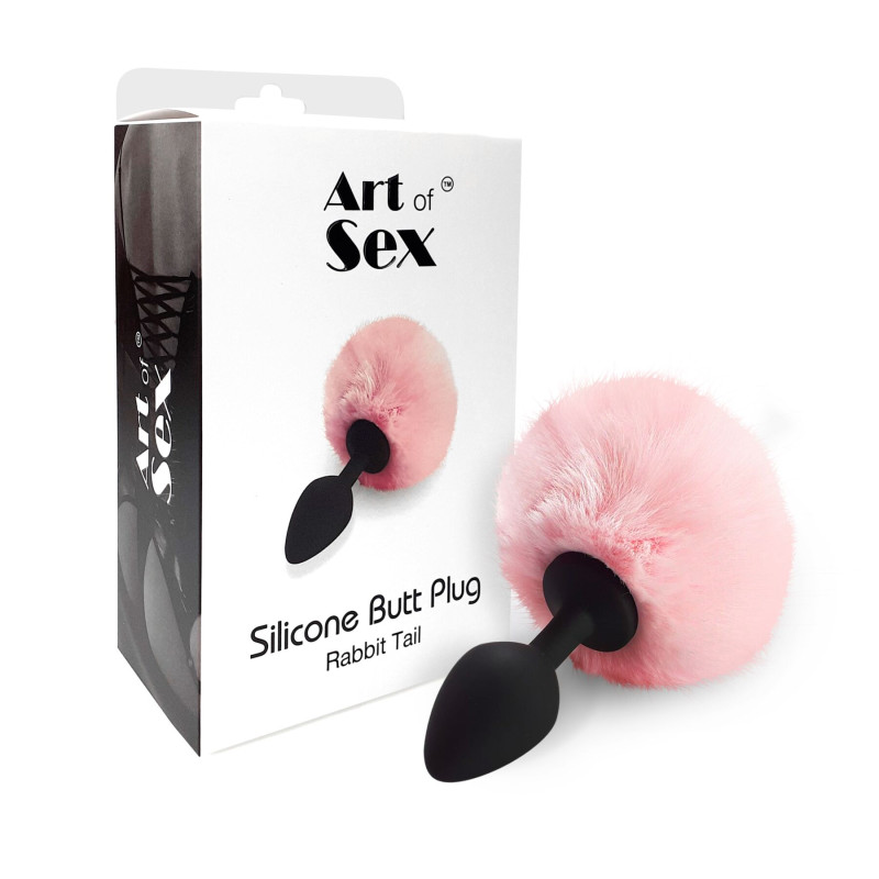 Силиконовая анальная пробка М Art of Sex - Silicone Bunny Tails Butt plug Pink, диаметр 3,5 см Силиконовая анальная пробка М Art of Sex - Silicone Bunny Tails Butt plug Pink, диаметр 3,5 см