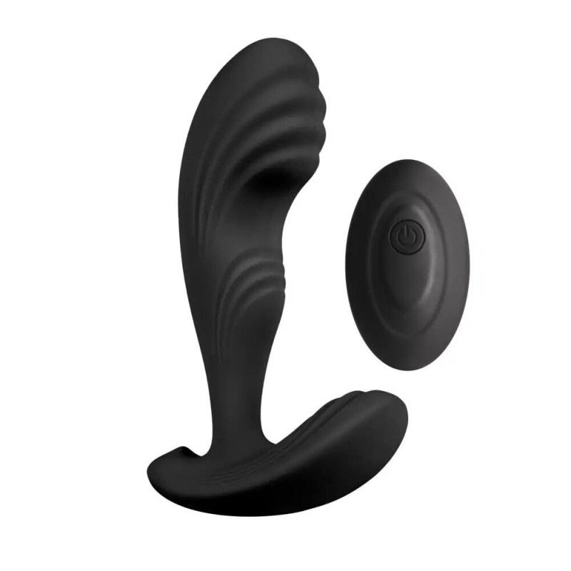 Вибромассажер простаты S Pleasures Premium Cozy, черный, с рельефной головкой, 10 режимов Вибромассажер простаты S Pleasures Premium Cozy, черный, с рельефной головкой, 10 режимов