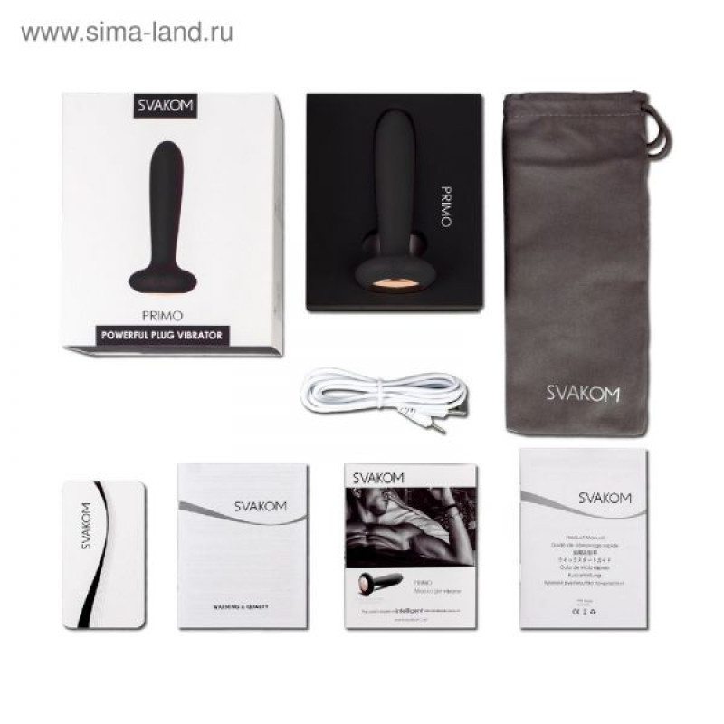 Анальная пробка с подогревом Svakom Primo Черная