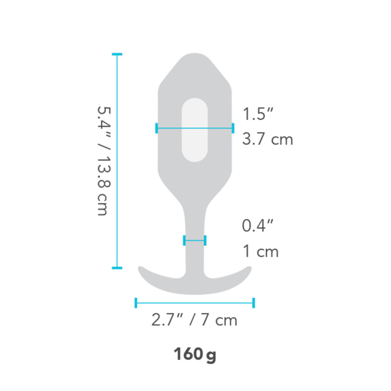 Анальная пробка со смещенным центром тяжести B-Vibe Snug Plug 3 голубая L Анальная пробка со смещенным центром тяжести B-Vibe Snug Plug 3 голубая L