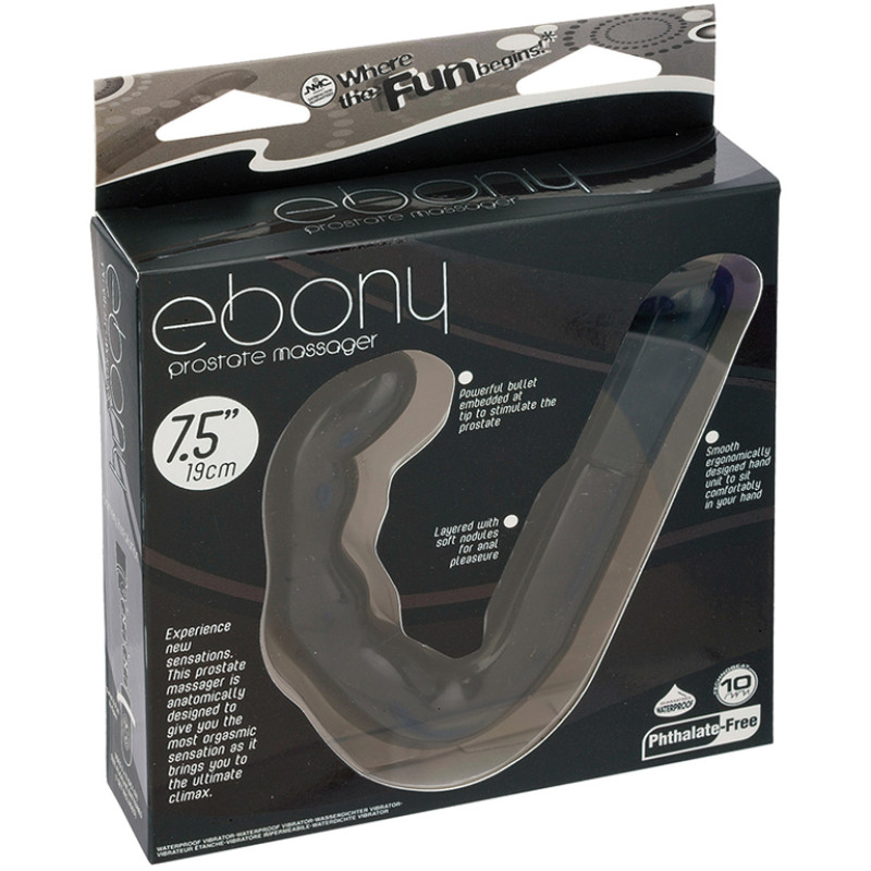 Вибромассажер простаты NMC Ebony Черный Вибромассажер простаты NMC Ebony Черный