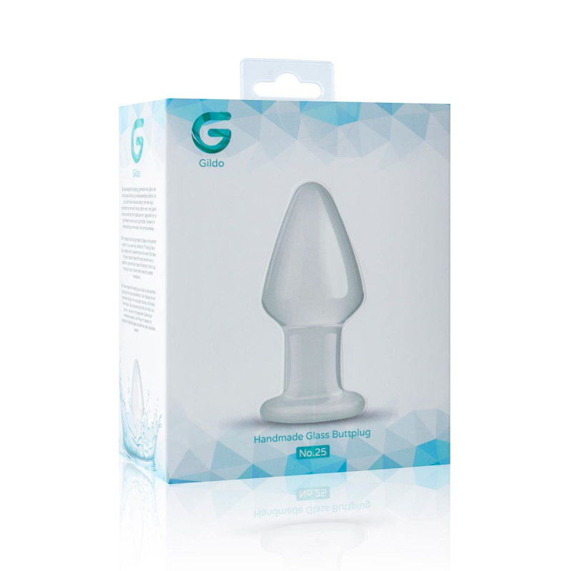 Стеклянная анальная пробка Gildo Glass Buttplug No. 25 Стеклянная анальная пробка Gildo Glass Buttplug No. 25