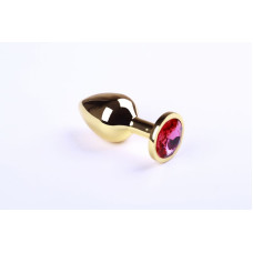 Анальна пробка sLash Pink-Rhodolite M Золота