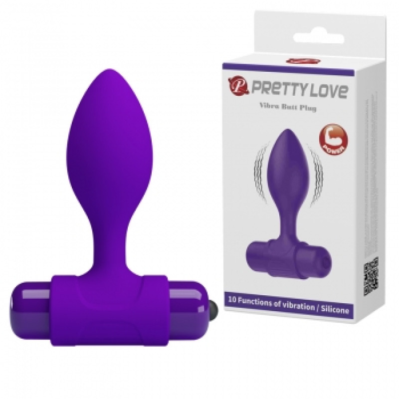 Анальная пробка Pretty Love Vibra Butt Plug Purple Анальная пробка Pretty Love Vibra Butt Plug Purple