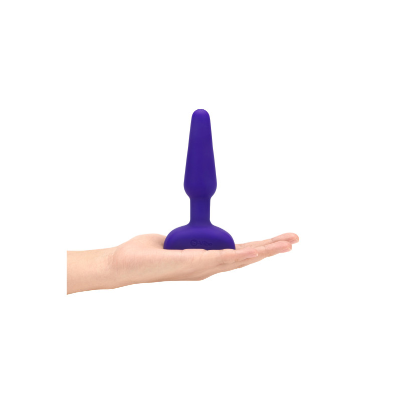 Анальная пробка с 3 моторами B-Vibe Trio Remote Control Butt, фиолетовая Анальная пробка с 3 моторами B-Vibe Trio Remote Control Butt, фиолетовая