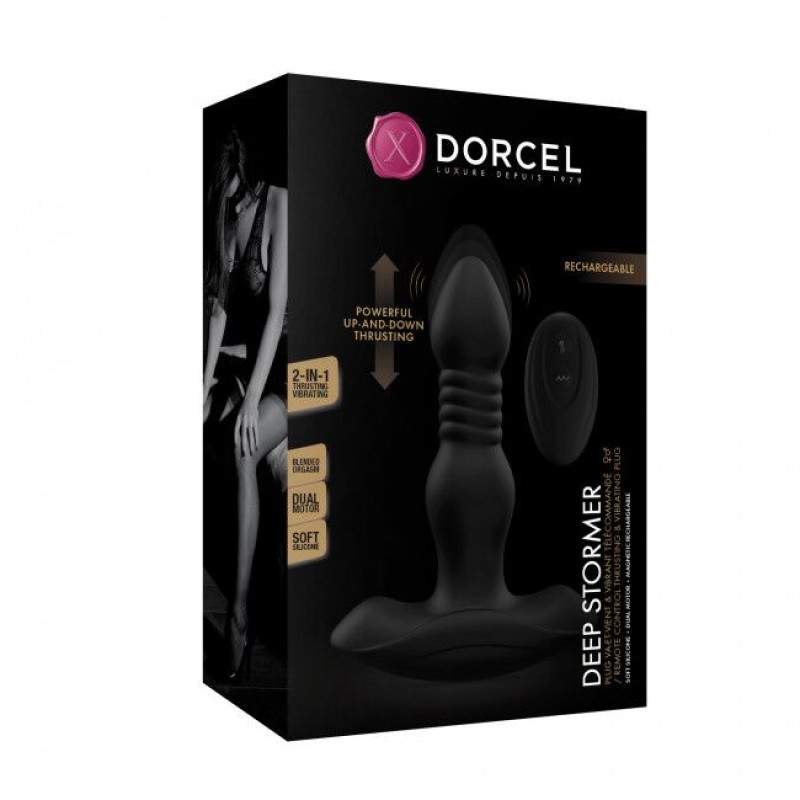 Анальна пробка з вібрацією та пульсацією Marc Dorcel DEEP STORMER Анальна пробка з вібрацією та пульсацією Marc Dorcel DEEP STORMER