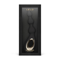 Анальные бусы с вибрацией LELO Soraya Beads Black, разный диаметр бусин, 8 режимов