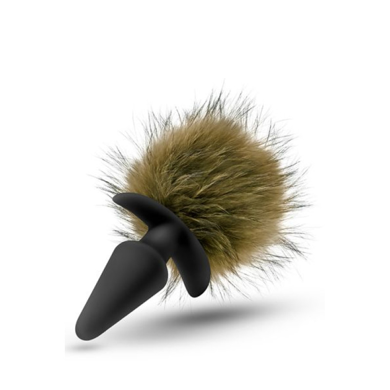 Анальная пробка Blush С Помпоном Pom Plugs Коричневая Анальная пробка Blush С Помпоном Pom Plugs Коричневая