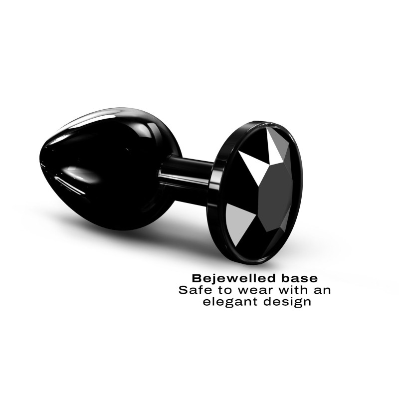 Металлическая анальная пробка с кристаллом Dorcel Diamond Plug Black M Металлическая анальная пробка с кристаллом Dorcel Diamond Plug Black M