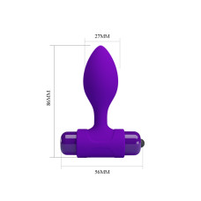 Анальна пробка Pretty Love Vibra Butt Plug Purple