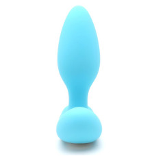 Массажер простаты 2-в-1 KisToy Gordon Голубой с пультом ДУ