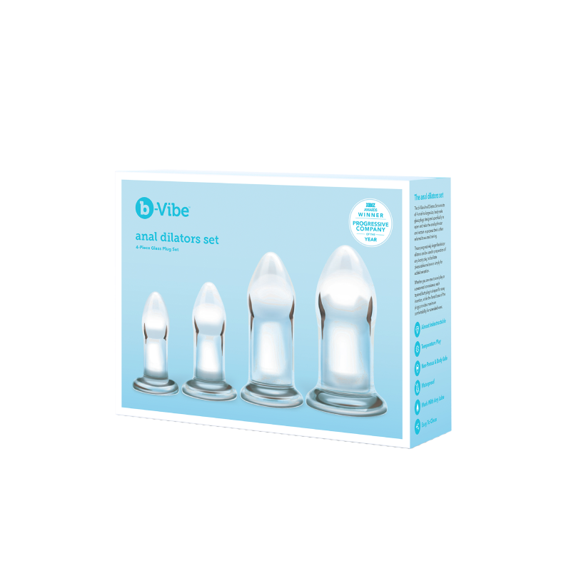 Набор стеклянных анальных расширителей B-Vibe ANAL DILATORS SET Набор стеклянных анальных расширителей B-Vibe ANAL DILATORS SET