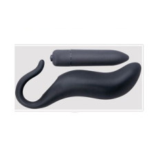 Анальная пробка Black Velvets Plug & Vibration Черная