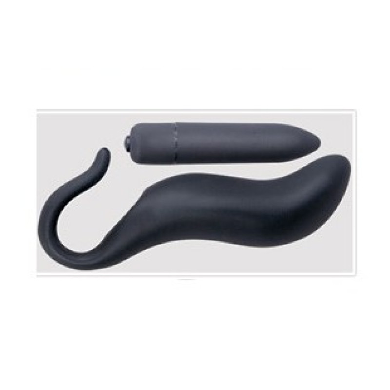 Анальная пробка Black Velvets Plug & Vibration Черная