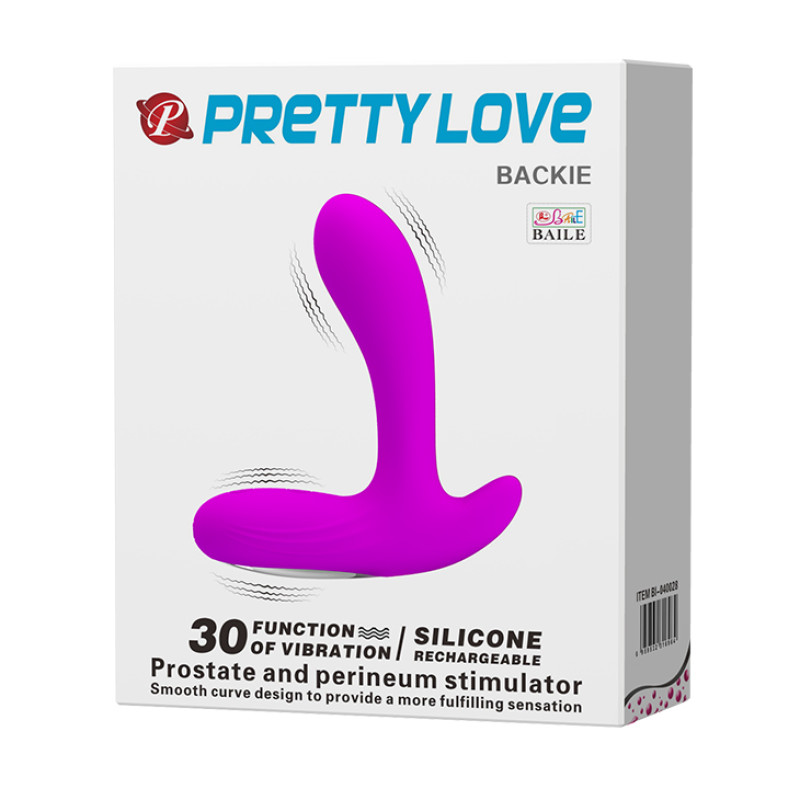 Массажер простаты Pretty Love Backie Prostate Stimulator Purple Массажер простаты Pretty Love Backie Prostate Stimulator Purple