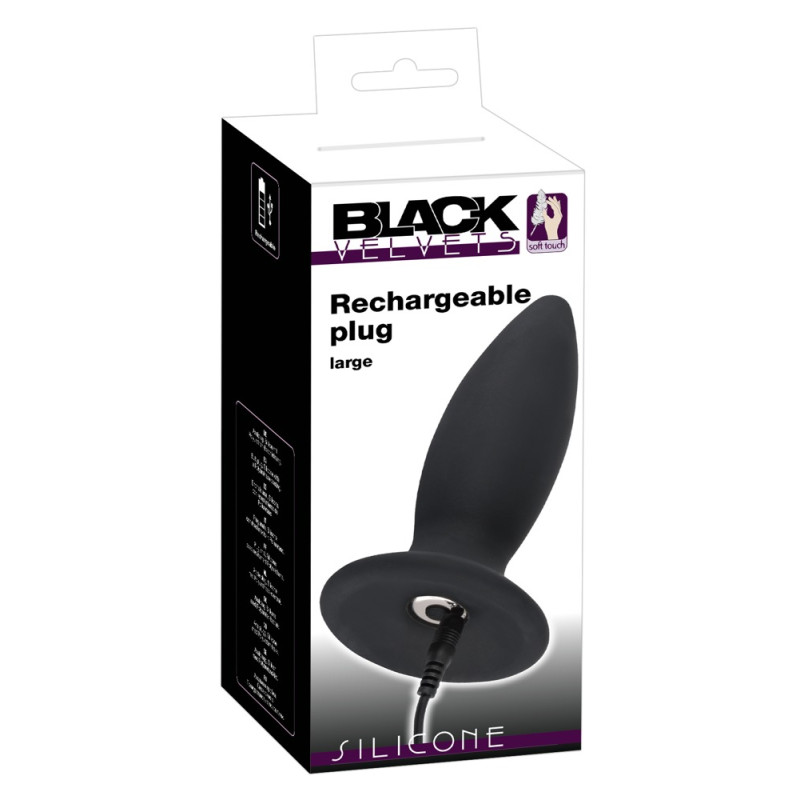 Анальний корок Black Velvets Recharge Plug L