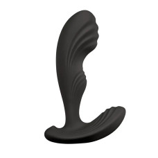 Вибромассажер простаты S Pleasures Premium Cozy, черный, с рельефной головкой, 10 режимов