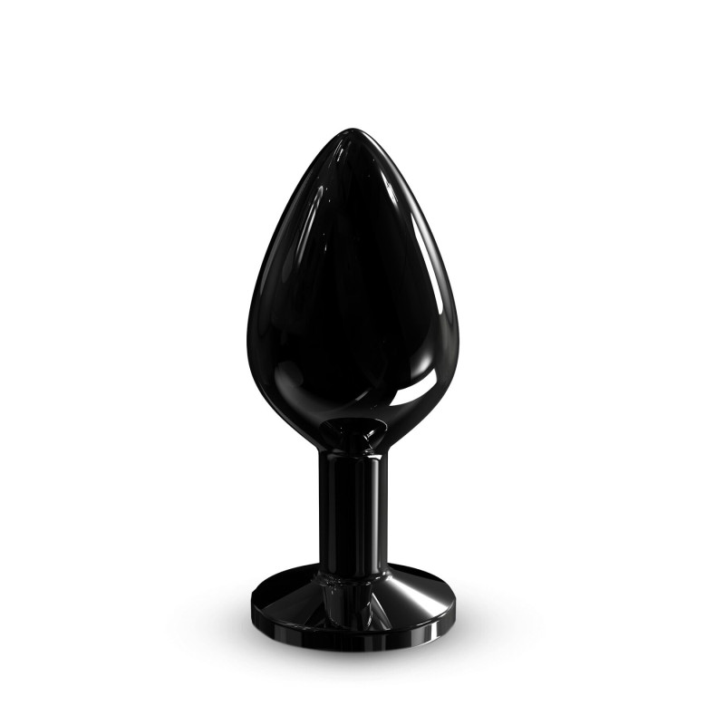 Металлическая анальная пробка с кристаллом Dorcel Diamond Plug Black M Металлическая анальная пробка с кристаллом Dorcel Diamond Plug Black M