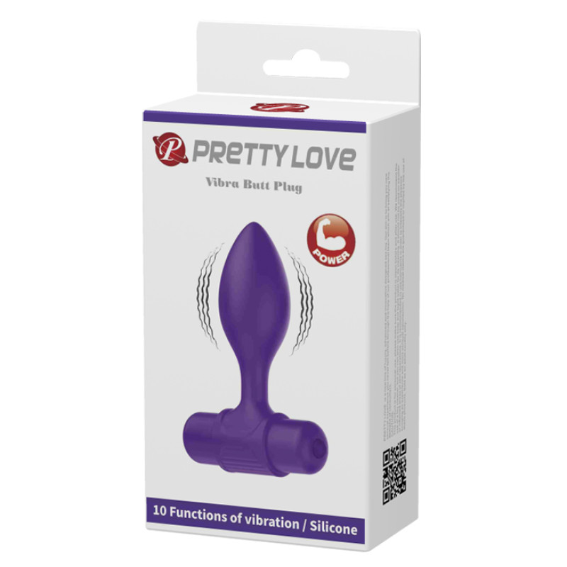 Анальная пробка Pretty Love Vibra Butt Plug Purple Анальная пробка Pretty Love Vibra Butt Plug Purple