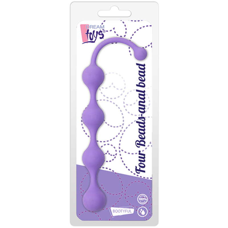 Анальная цепочка Dreamtoys SEE YOU FOUR BEADS ANAL Фиолетовая Анальная цепочка Dreamtoys SEE YOU FOUR BEADS ANAL Фиолетовая