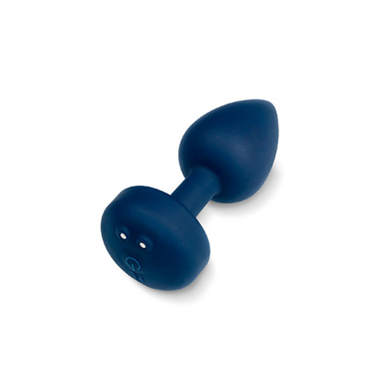 Маленька дизайнерська анальна пробка із вібрацією Fun Toys Gplug Синя