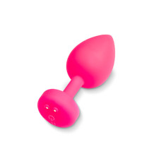 Великий дизайнерський анальний затор з вібрацією Fun Toys Gplug Рожевий