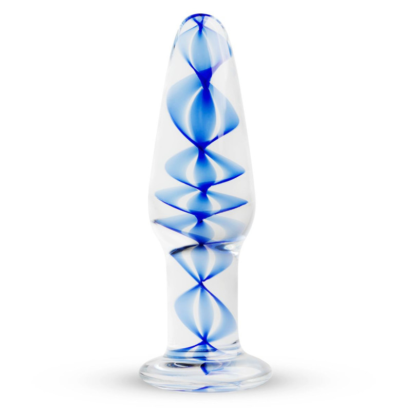 Стеклянная анальная пробка с внутренней спиралью Gildo Glass Buttplug No. 23 Стеклянная анальная пробка с внутренней спиралью Gildo Glass Buttplug No. 23