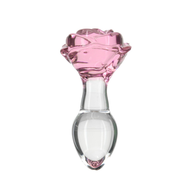 Скляна анальна пробка Pillow Talk Rosy Luxurious Glass Anal Plug, ⌀3,3 см, віброкуля в подарунок Скляна анальна пробка Pillow Talk Rosy Luxurious Glass Anal Plug, ⌀3,3 см, віброкуля в подарунок