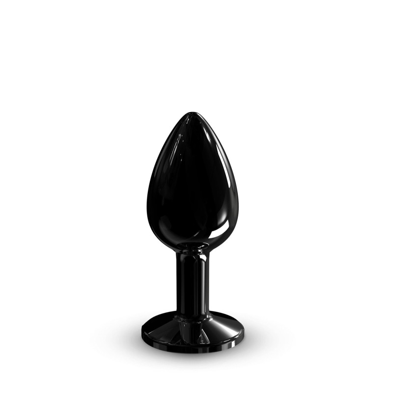 Металева анальна пробка з кристалом Dorcel Diamond Plug Black S Металева анальна пробка з кристалом Dorcel Diamond Plug Black S